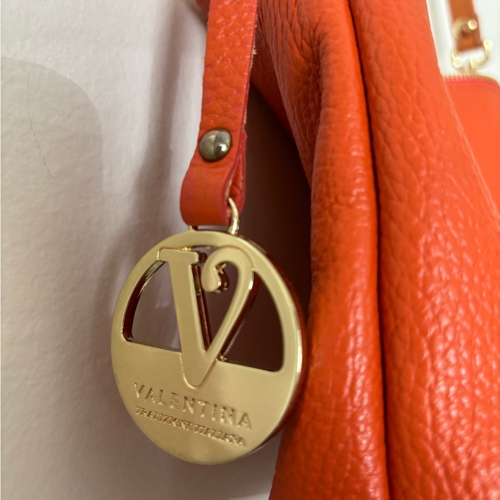 Valentina Elegant Orange Handbag - Picture 3 of 13